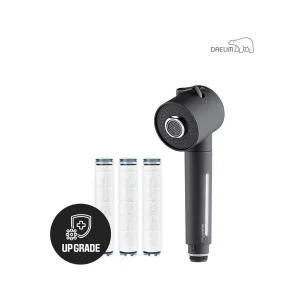 대림바스 디클린 멀티필터 주방용 헤드(무광블랙)+항균 플러스 리필필터(3개입) SET