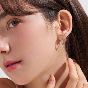 [도로시] 14k 센시 랩 다이아몬드 링귀걸이_대