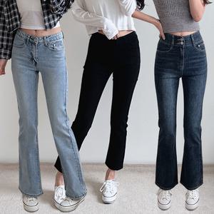 (3단기장) 가을 신상 여성 청바지/스판/와이드/부츠컷/슬림핏/하이웨스트/블랙진/데님팬츠/빅사이즈/연청/진청/테이퍼드/밴딩/통바지/키작녀/키큰여자