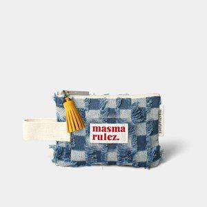 [마스마룰즈]Mini strap pouch _ Rough Denim