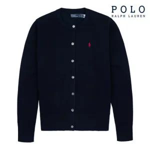 [POLO RALPH LAUREN] 폴로 랄프로렌 여성 코튼 블렌드 가디건 네이비