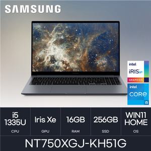 HMC / 삼성전자 갤럭시북4 / NT750XGJ-KH51G (D4 RAM 16GB / NVMe 256GB / WIN11H) / i5-1335U / FHD