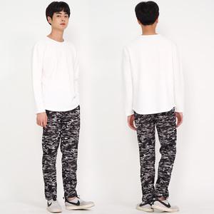 밀리터리그레이 남자 융털 겨울 기모 바지  