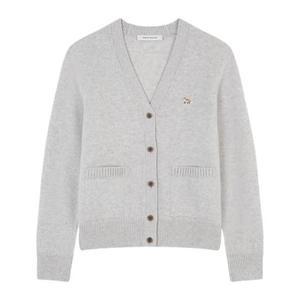 25SS 메종키츠네 가디건 LW00507KT1006H120 LIGHT GREY MELANGE DOM