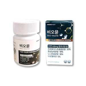 이너디셋 비오뮨 홍삼추출물 프로폴리스 면역력 아연 45정 1box