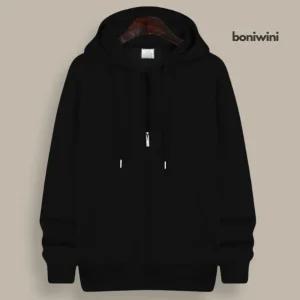 Bnwn 5컬러 국산 공용후드집업 얇은 면 오버핏 루즈핏 박시한 무지 긴팔티 흰색 115