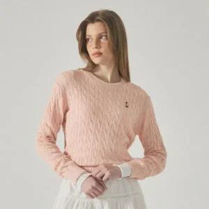 [롯데백화점]후아유 여성 Steve Cable R-neck Pull over WHKAF1204F