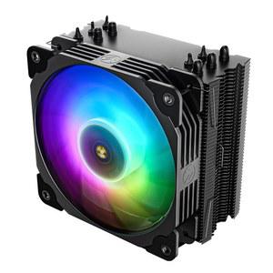 인텔 LGA 1700 /1200 /115X AMD AM5 /AM4 w /주소 지정 가능한 RGB 조명 동기화(V5, 블랙)용 히트 파이프 120mm FDB PWM 프로세서 쿨러 5개 포함 Vetroo V5 CPU 에어쿨러