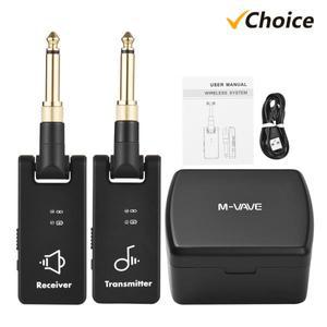 M-VAVE WP-8 무선 변속기 시스템 일렉트릭 기타 리시버 송신기 충전 박스  베이스용 3.5mm 플러그