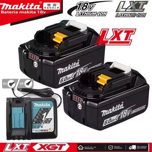 호환 마끼다 6.0Ah 18V 리튬 이온 배터리 충전기 DC18RF BL1840 BL1830 BL1430BL1440 DC18RC USB 포트가있