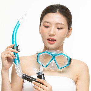 [비앤드]실리콘 스노클링세트 스노쿨링 수영 물놀이  BN-508  9세이상 ~성인