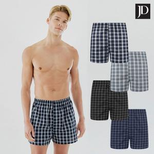 JD 제임스딘 남성 프리미엄 체크 트렁크 4종세트
