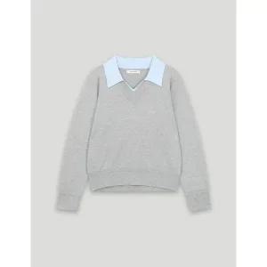 [코데즈컴바인](센텀시티점) 카라넥포인트 자수 풀오버 (CKA-PU301W1)