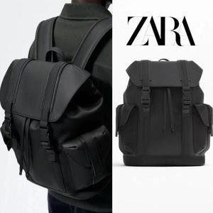 자라 대용량 스쿨룩 블랙 여행 백팩 가방 ZARA