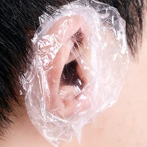일회용 귀 비닐 캡 커버 헤어 염색 파마 귀보호 70P