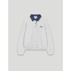 [코데즈컴바인](대구신세계) 데님카라 배색 자수 티셔츠 (CKA-TS304W2)