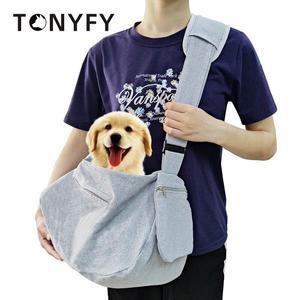 반려동물 휴대용 애완견 원 숄더 대각선 가방 초경량 소프트 통기성 개 이동