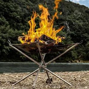 캠핑 화로대 경량 캠프파이어 접이식 메쉬 불멍화로대-WFH7GUT