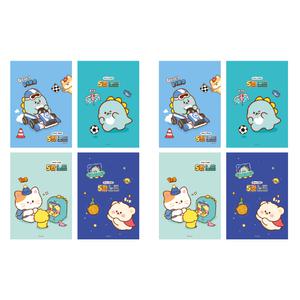 핑크풋 쪼꼬미 5칸 노트 저학년 입학 선물 8권 X2개 BNS