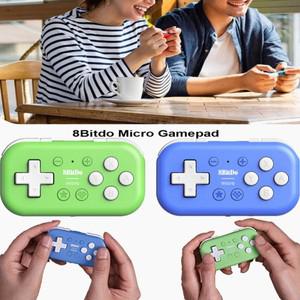 새로운 8Bitdo 마이크로 게임 패드 Bluetooth 호환 포켓 컨트롤러는 2D 설계되었습니다. OS/Android/PC용
