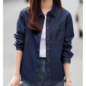 [하프클럽/]데일리픽 데님 셔츠블라우스 059D18
