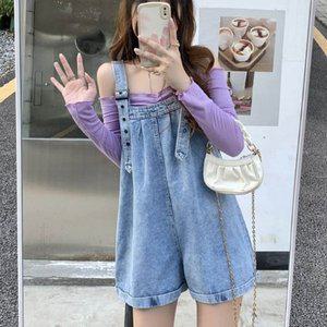 고품질 와이드핏 여유로운 멜빵 바지 데님 버클 스트랩 데님말빵 데일리멜빵 캐주얼멜빵 (WFHYCK1)