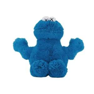 [정품] 유니클로 x 카우스 세서미 스트릿 쿠키 몬스터 플러시 토이 블루 Uniqlo Sesame Street Cookie Mons
