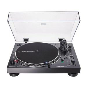 오디오 테크니카 AT-LP120XUSB-BK 다이렉트 드라이브 턴테이블(아날로그 및 USB), 완전 수동, 하이파이, 3단 속도, 바이닐을 디지털, 스케이트 방지 및 가변 피치 컨트롤 블랙으로 변환