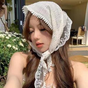 스카프 레이스 빈티지 여자삼각두건 유니크 (3viz2)