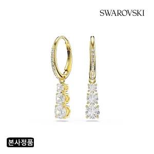 [스와로브스키](강남점)[본사정품/쇼핑백증정] Stilla Attract 골드 톤 후프 귀걸이 5723300