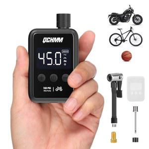 미니 자전거 공기 주입기 펌프 휴대용 에어 디지털 LCD 압력 게이지 전기 초소형 120 PSI 500 MAH C타입
