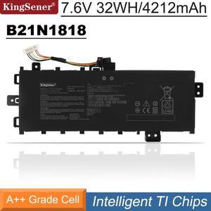KingSener 7.6V 32WH B21N1818 노트북 배터리 ASUS VivoBook 17 X712