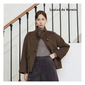 라삐아프 간절기 울 실크 하프 코트 1종 런칭 가격 149,900원