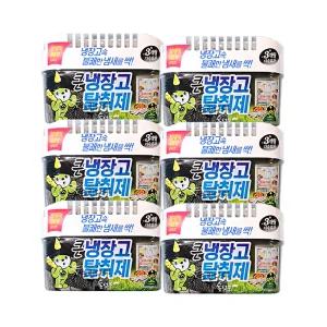 산도깨비 큰 냉장고 탈취제 숯성분 냉장고 냄새제거 420g x6개