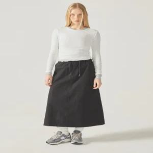 [AK플라자] [후아유] 여성 Nylon Cotton Cargo Long Skirt WHWHF2552F