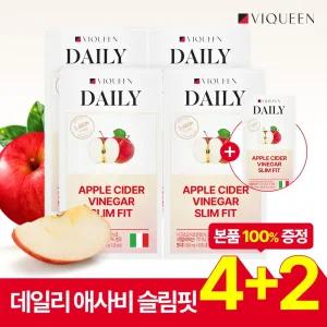 [슈팅배송][4+2]바이퀸 데일리 유기농 애사비 슬림핏 정 애플사이다비니거 유기산 알약 (60정 x 6박스)