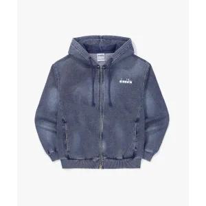 디아도라 스프레이 워싱 데님 스? 후드집업 DENIM 344618