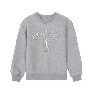 NBA 키즈 패딩 로고맨 맨투맨 K244TS009P 멜란지 그레이 318813