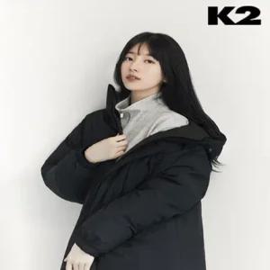 K2  남녀공용 수지 논컬팅 롱다운 자켓 GMW24597