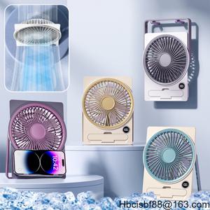 학생 기숙사 충전식 소형 선풍기 3단 조절 탁상용 대풍력 경음