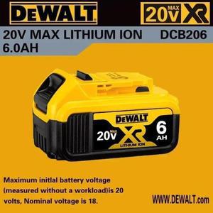 디월트 정품 6AH DCB609 18V 20V 리튬이온 배터리 (디월트 DCB206 DCB205 DCB204 DCB609 DCB184 DCB200 호