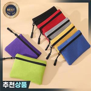 야외 휴대용 가방 EDC 경량 옥스포드 헝겊 지갑 스포츠 키 동전 주머니 캠핑 하이킹 낚시를위한 미니 지퍼