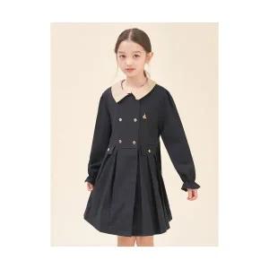 빈폴 키즈 BEANPOLE KIDS 2WAY 원피스형 트렌치 코트 블랙 BI5871G025 354445