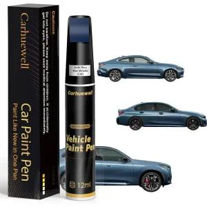 북극 레이스 블루 메탈릭C4F 수리용 페인트 BMW 호환 차량용 펜 자동차 스크래치 복구 키트 빠르고 간편한