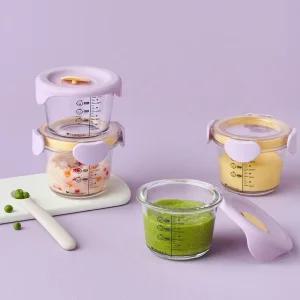 락앤락 리틀럽 디어 이유식용기 혼합 원형 260ml 4P