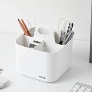 데스크오거나이저 2P 포르타 비타 책상 정리 수납함 탁상정리함 이동정리함 손잡이정리함