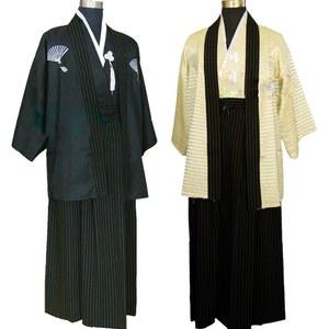 빈티지 Japones 기모노 남자 일본 전통 드레스 남성 유카타 무대 댄스 의상 Hombres 남자 사무라이 의류
