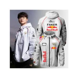 바람막이 자켓 재킷 점퍼 잠바 레드불 e스포츠 T1 팀 5성 챔피언십 유니폼 전설적인 월드 리그 결승전 저지