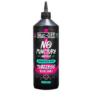 Muc-Off 구멍이 없는 번거로움 튜브리스 실란트, 1리터 - 최대 6mm의 눈물과 구멍을 밀봉하는 UV 트레이서 염료가 포함된 고급 자전거 타이어 실란트(1리터(1팩))