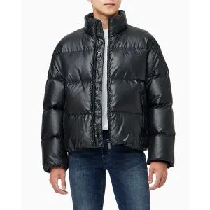 Calvin Klein Jeans 캘빈클라인진 CK진공용 스탠드 카라 글로시 다운 푸퍼 자켓 J400468-BEH